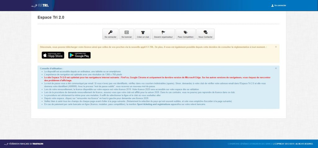 capture se licencier FFTRI