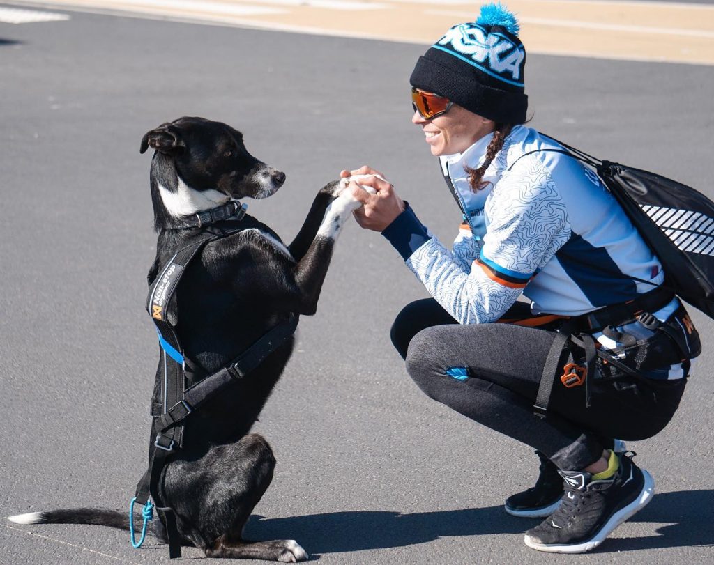 manon genêt et son chien